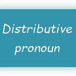 Distributive Pronoun definition and examples