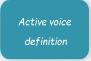 Active voice definition