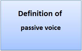 Passive voice