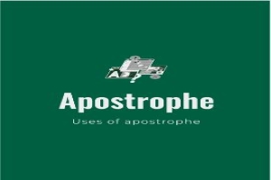 Uses of apostrophe with examples